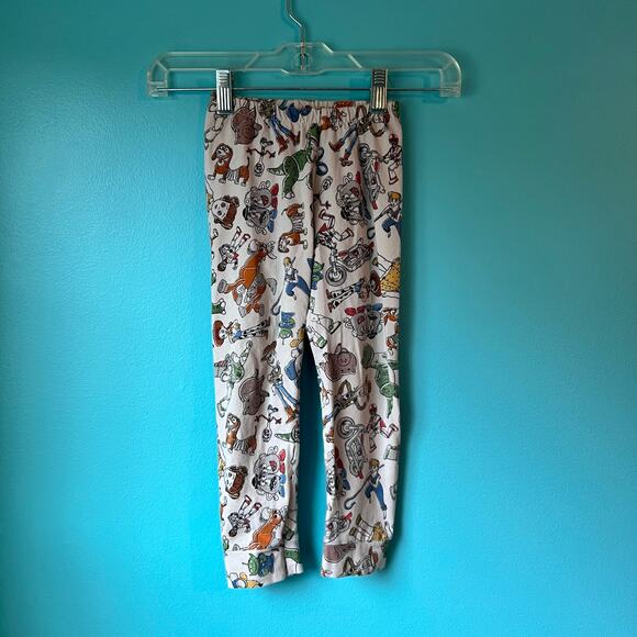 TOY STORY Kids Pajamas 3T Disney Pixar 2 piece set red white and multi color - Picture 3 of 5